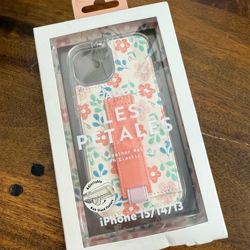 MVMT Floral iPhone Case with Pink Strap